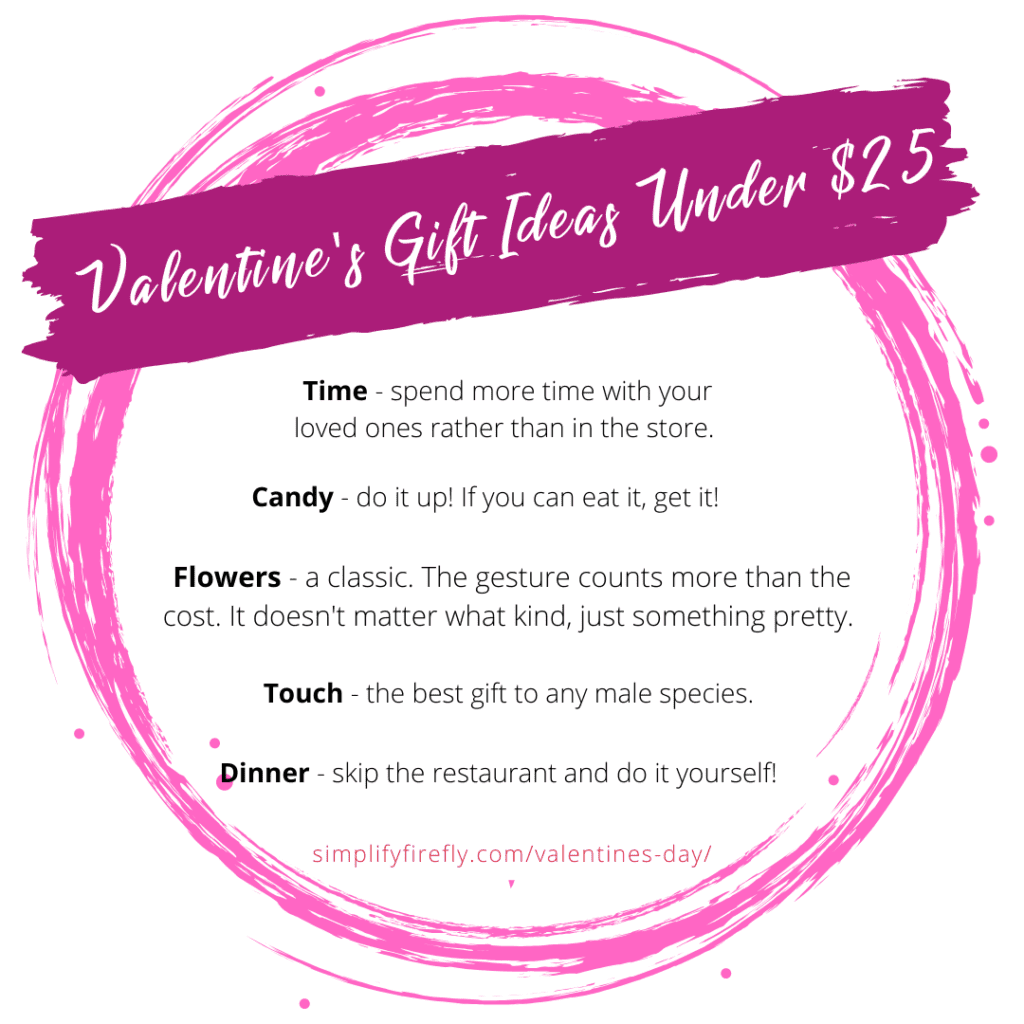 Valentine gift ideas under $25