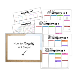 Simplify in 7 worksheets