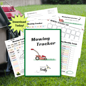 mowing tracker for kids to do