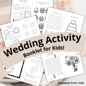 Wedding Activity Booklet
