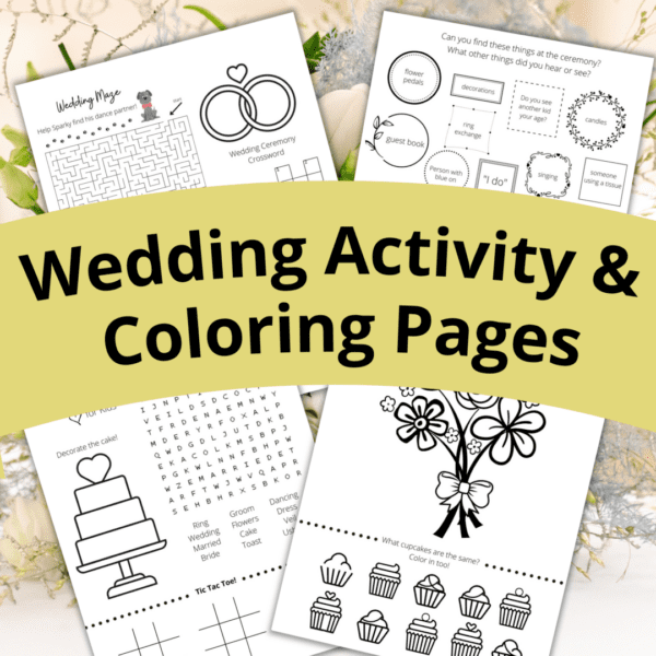 Wedding Activity Pages