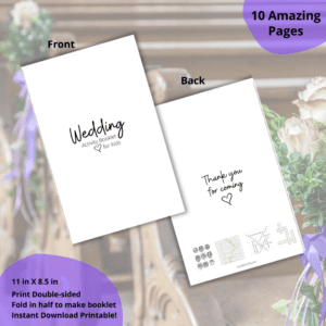 Wedding Booklet for Kids